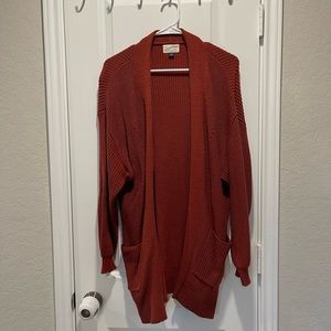 Rust Orange Cardigan